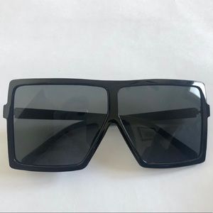 Oversized Black Sunglasses